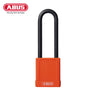 ABUS - 74/40HB75 - Synthetic Coated Corrosion and Chemical Resistant Aluminum Padlock - 3 Inch Shackle with Optional Keying and Optional Finish