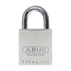 ABUS - 83AL/45 - Rekeyable Weatherproof Corrosion Resistant Brushed Aluminum Padlock with Optional Shackle Length and Optional Keying - 1-27/32 Inch Width