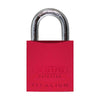 ABUS - 83AL/45 - Rekeyable Weatherproof Corrosion Resistant Red Aluminum Padlock with Optional Shackle Length and Optional Keying - 1-27/32 Inch Width