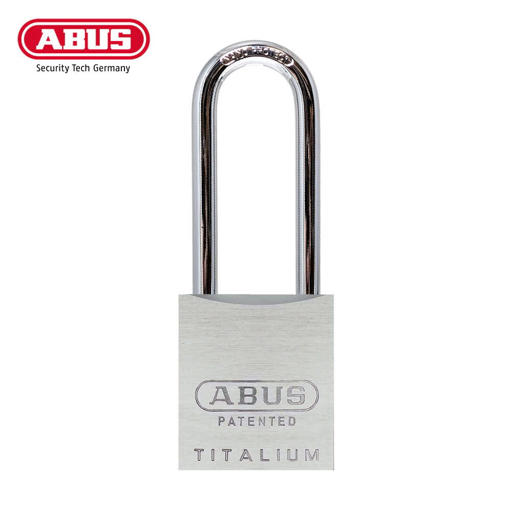 ABUS - 83AL/45 - Rekeyable Weatherproof Corrosion Resistant Brushed Aluminum Padlock with Optional Shackle Length and Optional Keying - 1-27/32 Inch Width