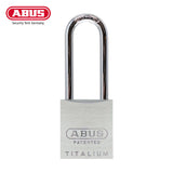 ABUS - 83AL/45 - Rekeyable Weatherproof Corrosion Resistant Brushed Aluminum Padlock with Optional Shackle Length and Optional Keying - 1-27/32 Inch Width