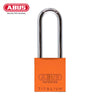 ABUS - 83AL/45 - Rekeyable Weatherproof Corrosion Resistant Orange Aluminum Padlock with Optional Shackle Length and Optional Keying - 1-27/32 Inch Width