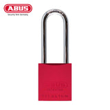 ABUS - 83AL/45 - Rekeyable Weatherproof Corrosion Resistant Red Aluminum Padlock with Optional Shackle Length and Optional Keying - 1-27/32 Inch Width