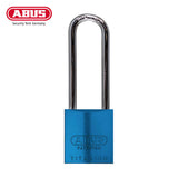 ABUS - 83AL/45 - Rekeyable Weatherproof Corrosion Resistant Blue  Aluminum Padlock with Optional Shackle Length and Optional Keying - 1-27/32 Inch Width