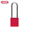 ABUS - 83AL/45 - Rekeyable Weatherproof Corrosion Resistant Red Aluminum Padlock with Optional Shackle Length and Optional Keying - 1-27/32 Inch Width