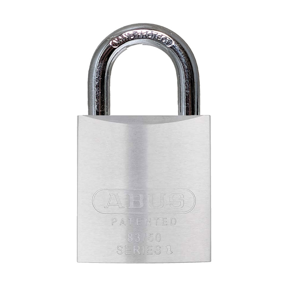 ABUS - 83/50 - Ever Composite Corrosion Resistant Chrome Solid Brass Padlock with Optional Shackle Length and Optional Keyway - 1-57/64 Inch Width