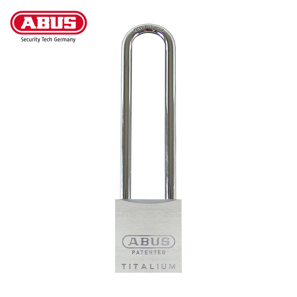 ABUS - 83AL/45 - Rekeyable Weatherproof Corrosion Resistant Brushed Aluminum Padlock with Optional Shackle Length and Optional Keying - 1-27/32 Inch Width