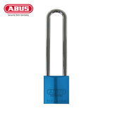 ABUS - 83AL/45 - Rekeyable Weatherproof Corrosion Resistant Blue  Aluminum Padlock with Optional Shackle Length and Optional Keying - 1-27/32 Inch Width