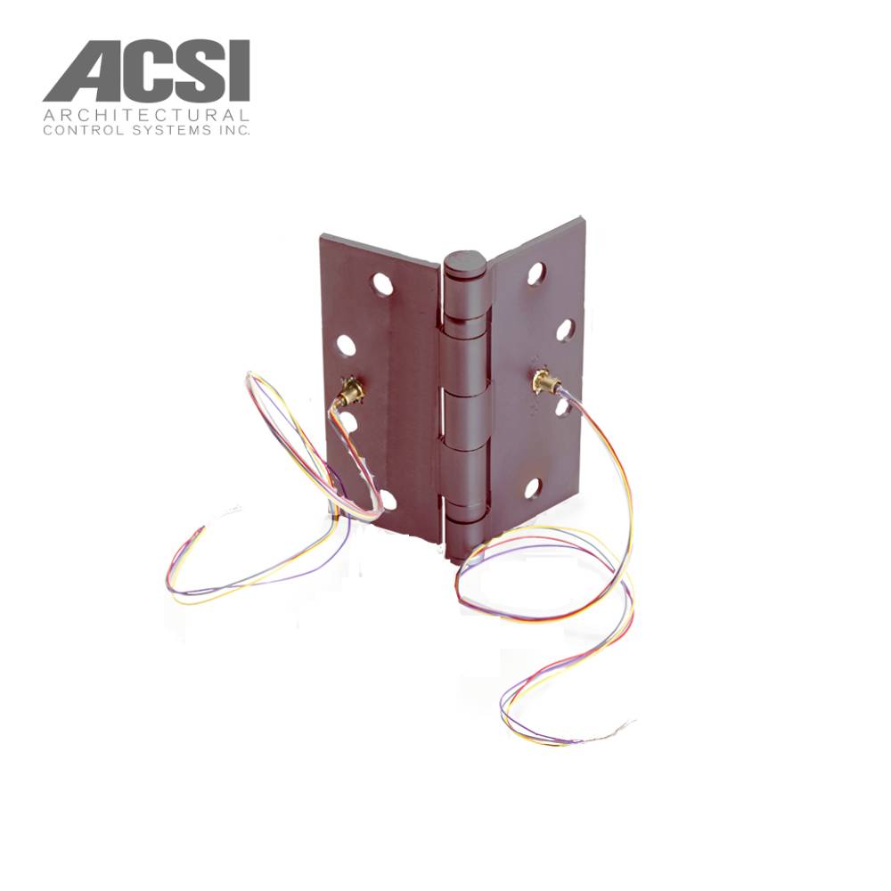 ACSI - 5BB1 - Ball Bearing Full Mortise Hinge 4-1/2 Inch x 4-1/2 Inch with Concealed Electric Through-Wire