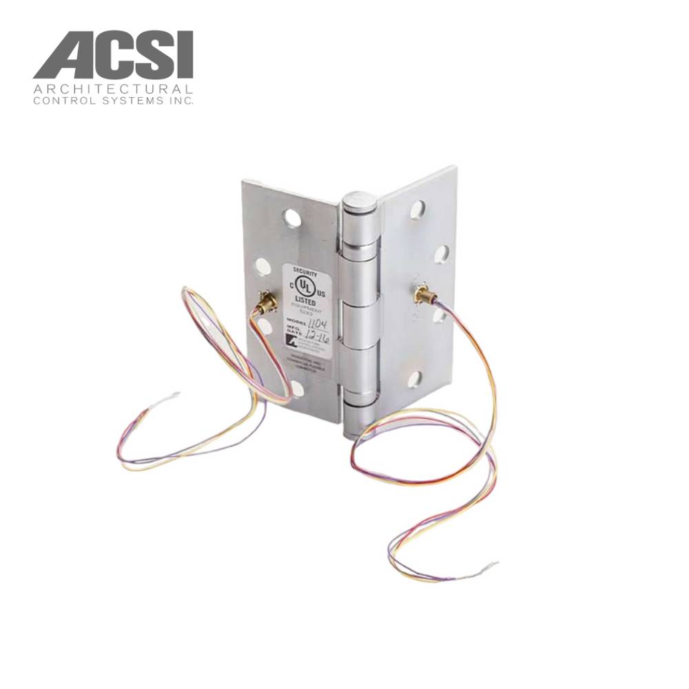 ACSI - 5BB1 - Ball Bearing Full Mortise Hinge 4-1/2 Inch x 4-1/2 Inch with Concealed Electric Through-Wire