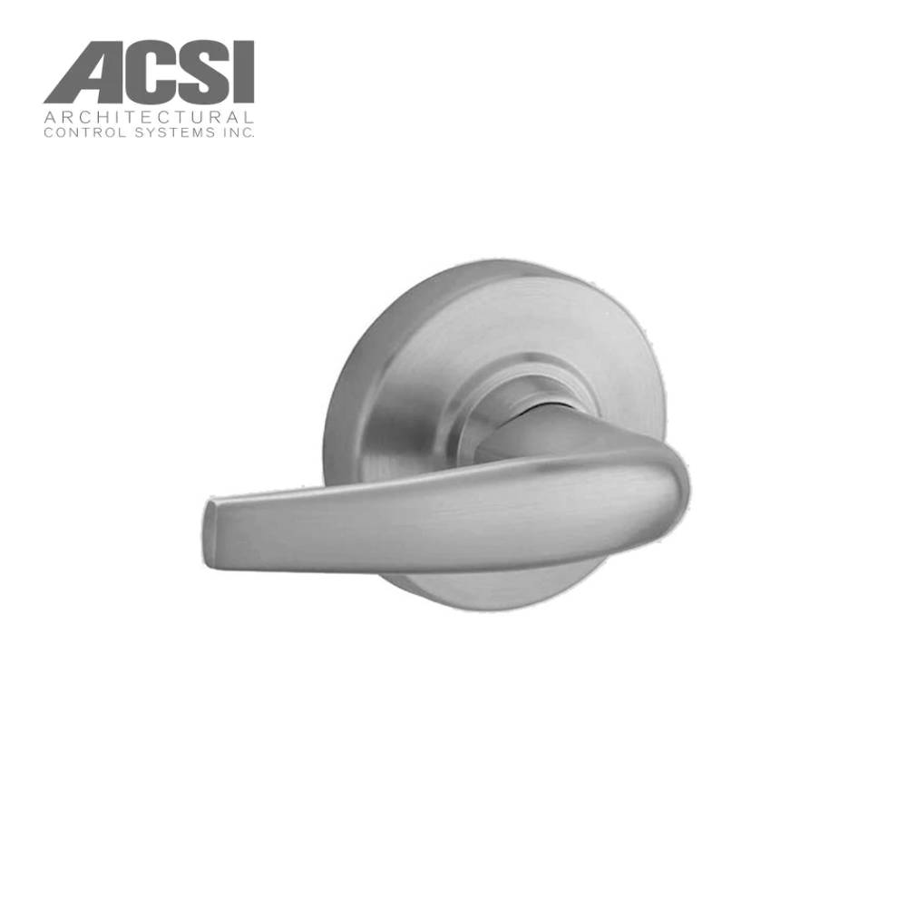 ACSI - ACND80PDEL-ATH - Storeroom Electric Cylindrical with Lock Athens Lever and Fail Safe Request Exit Switch - Grade 1