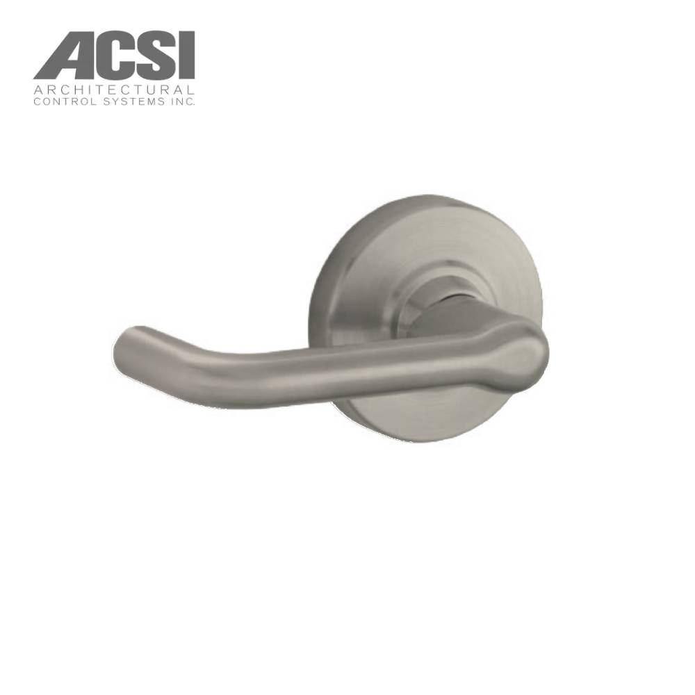 ACSI - ACND80BDEU-TLR - Storeroom Electric Cylindrical Lock with Tubular Lever Fail Secure and 7-Pin SFIC Prep - Grade 1