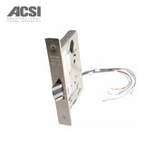 ACSI - M1510M-AE-1-8205-LW1 - Entry Mortise Lever Lock - Fail Safe with LW1 Escutcheon Design - Authorized Egress - Less Cylinder and Sargent 8200 Series Office - 26D (Satin Chrome)