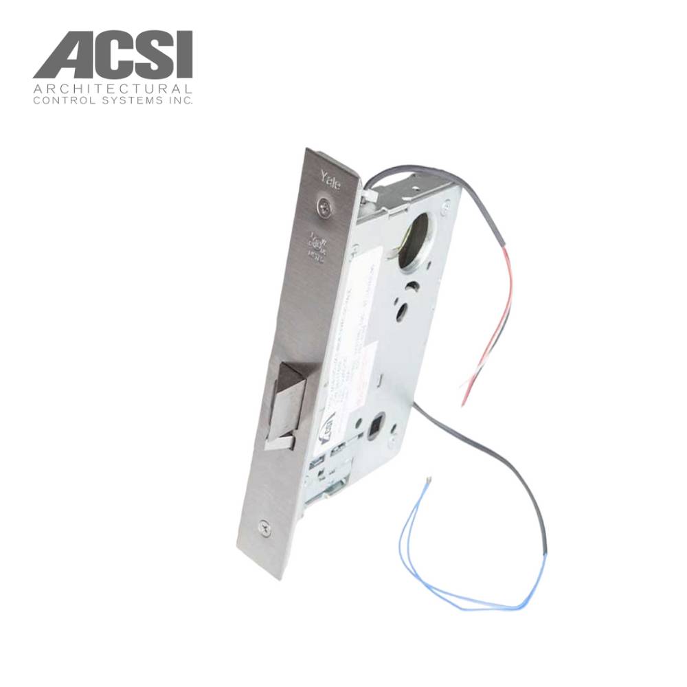 ACSI - M1510M-AE-1-8808-LC - Entry Mortise Lever Lock - Fail Safe with Motor Controlled - Authorized Egress - Less Cylinder and Yale 8800 Series Office