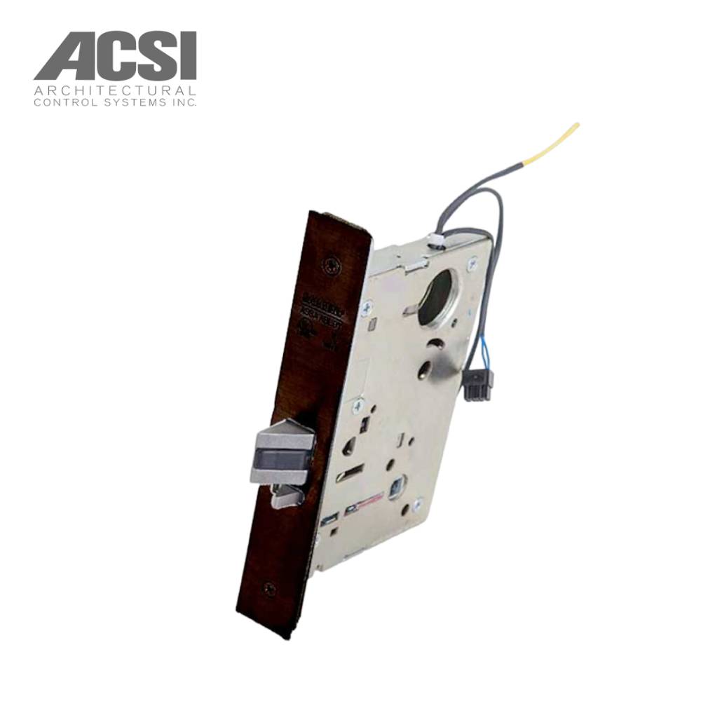 ACSI - M1520M-1-8205 - Entry Mortise Lever Lock - Fail Secure with LN Rose Design - Less Cylinder and Sargent 8200 Series Office