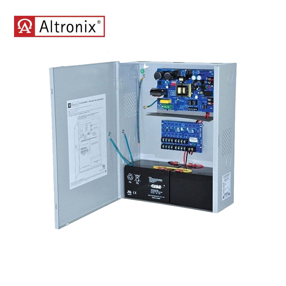 Altronix - AL1012ULX Series - Power Supply or Access Power Controller - Input 115VAC 60Hz at 1.6A - 12VDC at 2.5A. PTC Output - Grey Enclosure