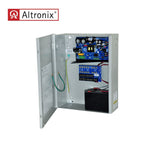 Altronix - AL1012ULX Series - Power Supply or Access Power Controller - Input 115VAC 60Hz at 2.6A - 12VDC Fused Output - Grey Enclosure