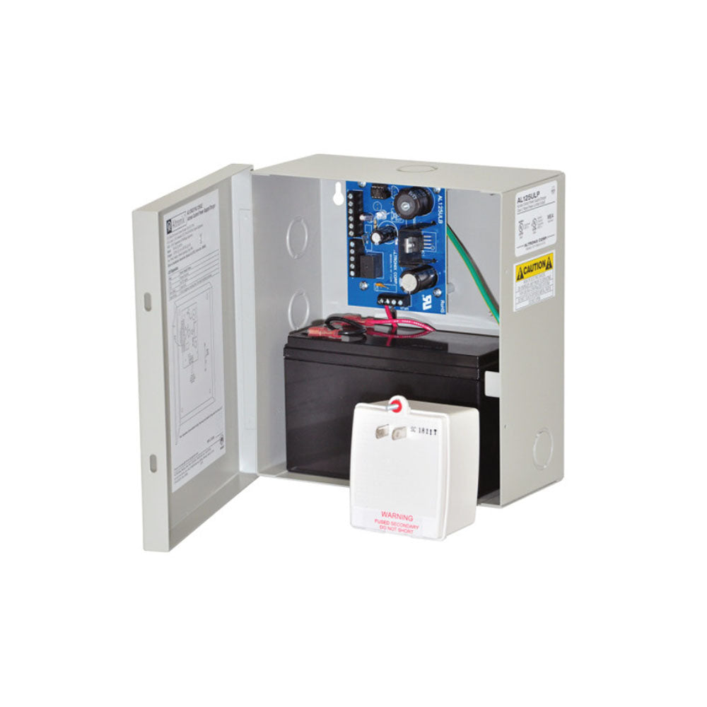 Altronix - AL125ULP - Access Control Power Supply Charger - 24VAC - 2 PTC Outputs - Grey Enclosure Includes Plug-in Transformer