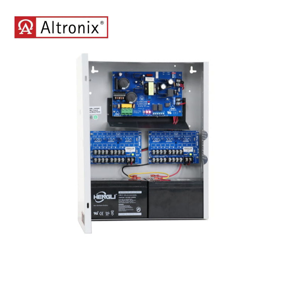 Altronix - AL400ULX (AL400ULXPD16 or AL400ULXPD16CB) Series - Power Supply Charger - 16 Outputs - Grey Enclosure with Plug-in Transformer