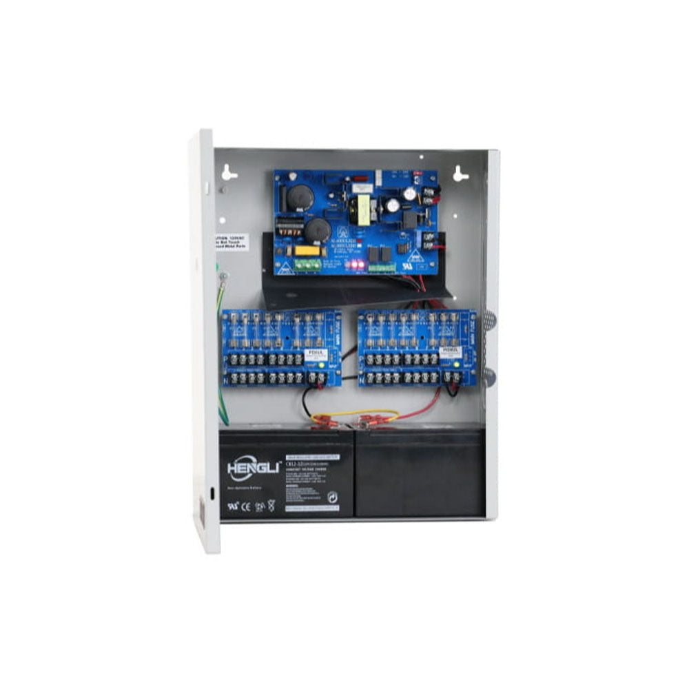 Altronix - AL400ULX (AL400ULXPD16 or AL400ULXPD16CB) Series - Power Supply Charger - 16 Outputs - Grey Enclosure with Plug-in Transformer