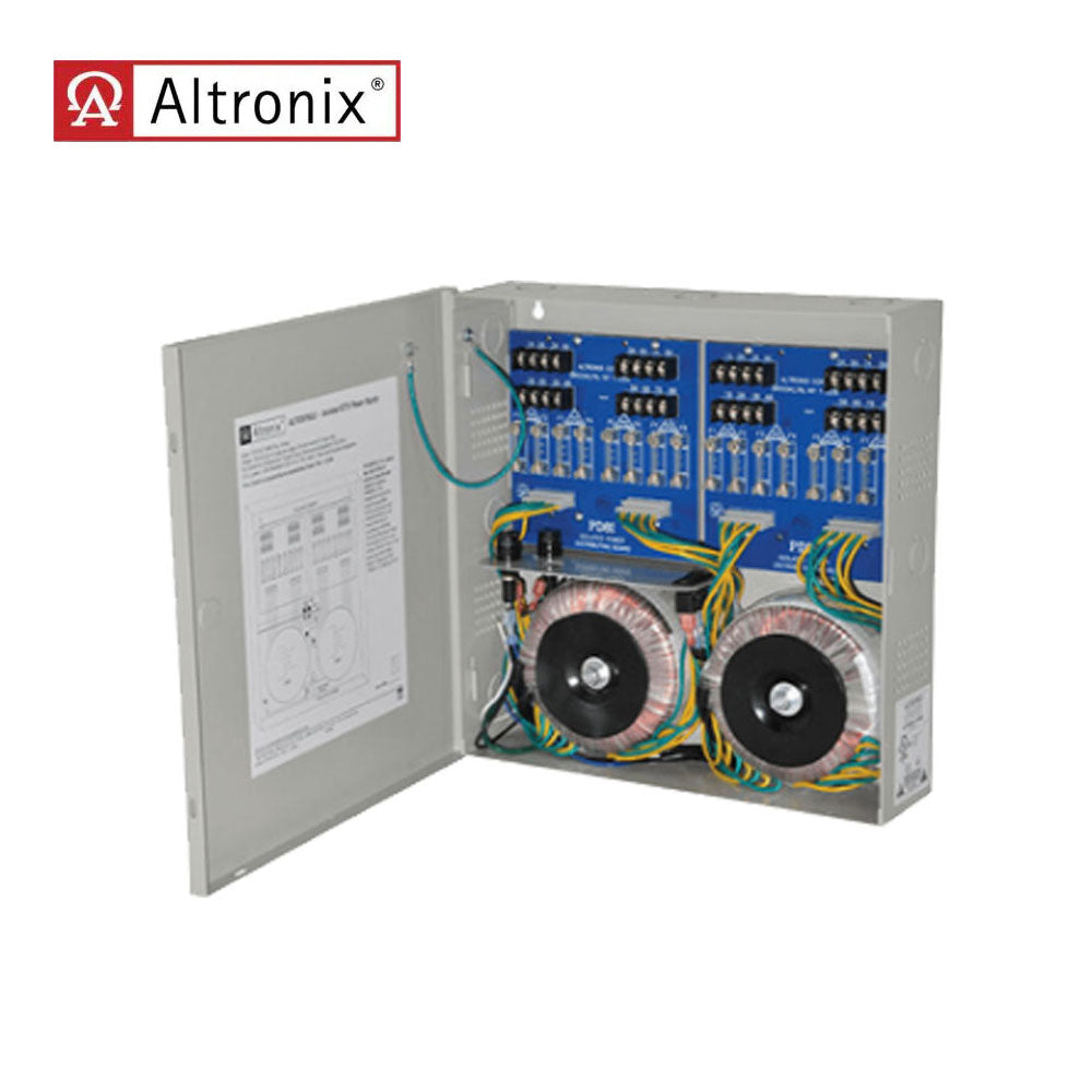 Altronix - ALTV2416ULI - CCTV Power Supply with 16 Fuse Protected Outputs - Grey Enclosure