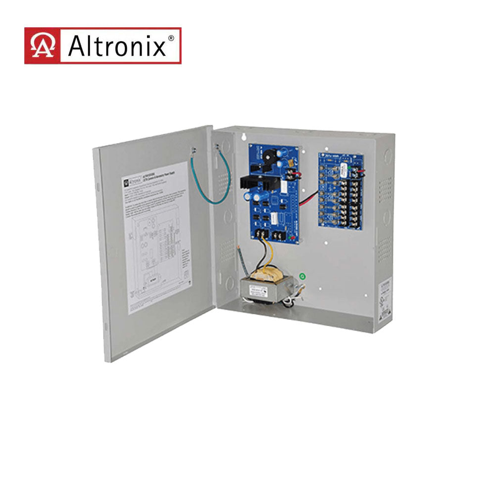 Altronix - ALTV615DC8UL - CCTV Power Supply with 8 PTC Protected Outputs Class 2 - Grey Enclosure