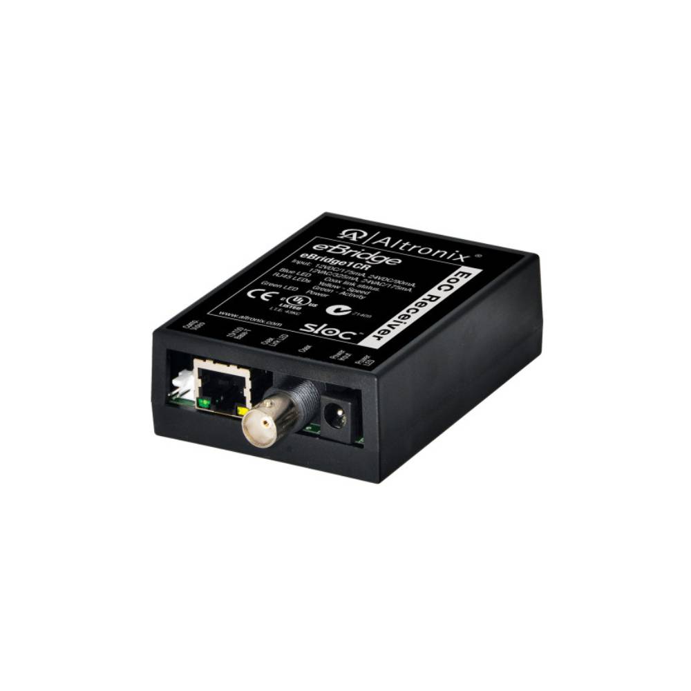 Altronix - EBRIDGE-1CR - IP Over Coax Receiver Incorporates Security Link Over Coax Technology