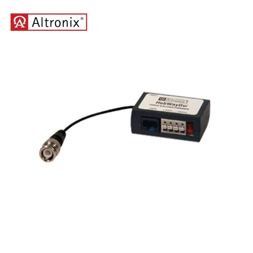 Altronix - HUBWAYDVI - Isolated Video Balun/Data/Video Combiner For 12VDC