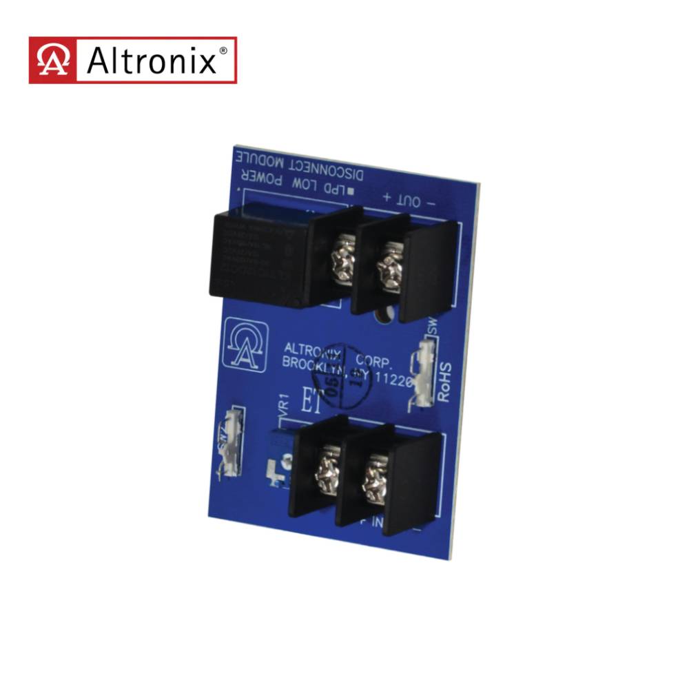 Altronix - LPD - Low Power Disconnect Module and Input 12/24VDC at 8A