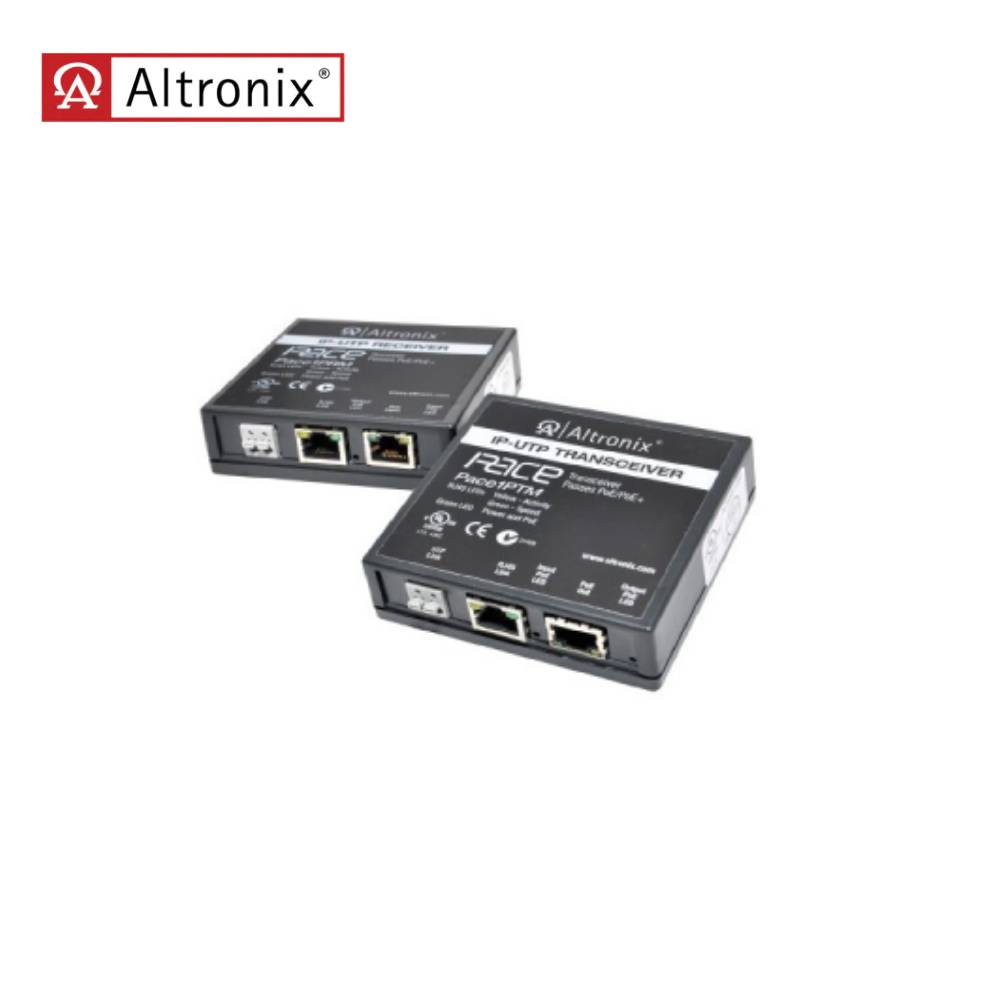 Altronix - PACE1PRMT - Single Port Long Range Ethernet Adapter Kit Includes Receiver and Transceiver