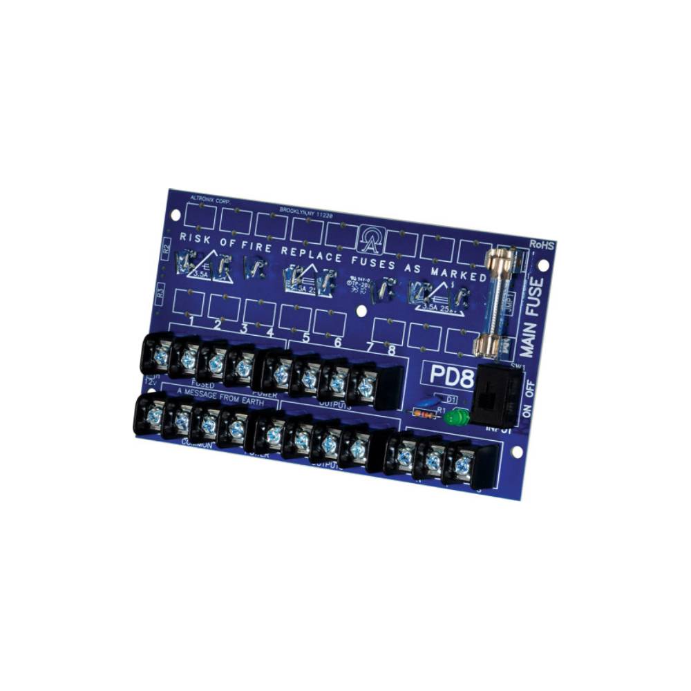 Altronix - PD8CB - Power Distribution Module 8 PTC Power Supply