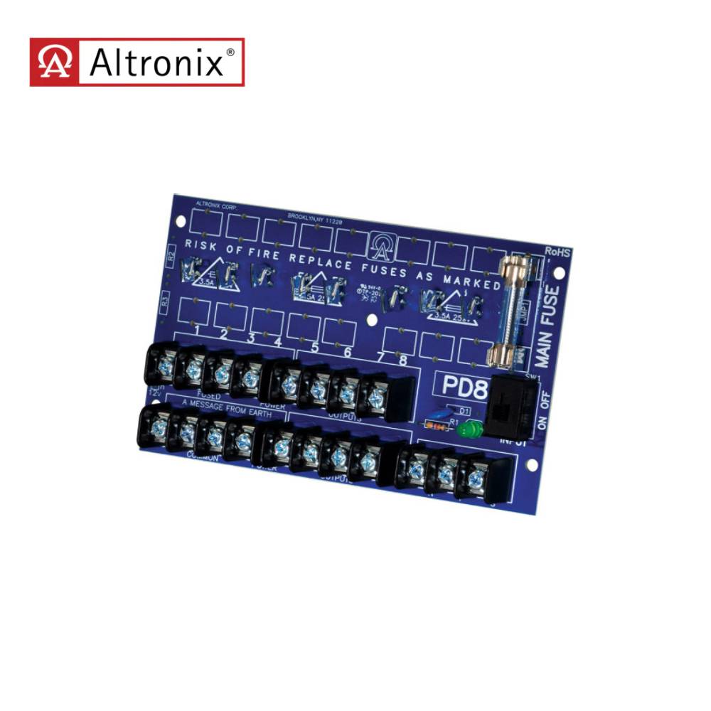 Altronix - PD8CB - Power Distribution Module 8 PTC Power Supply