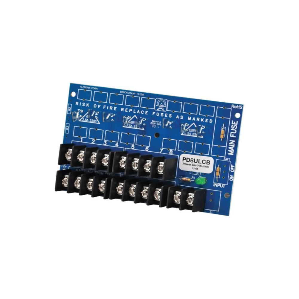 Altronix - PD8ULCB - UL Listed Power Distribution Module 8 PTC Power Supply