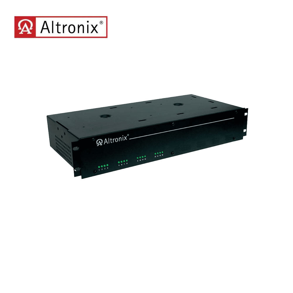 Altronix - R2416300ULCB - CCTV AC Rack Mount Power Supply - 16 PTC Protected Outputs - 3A Input