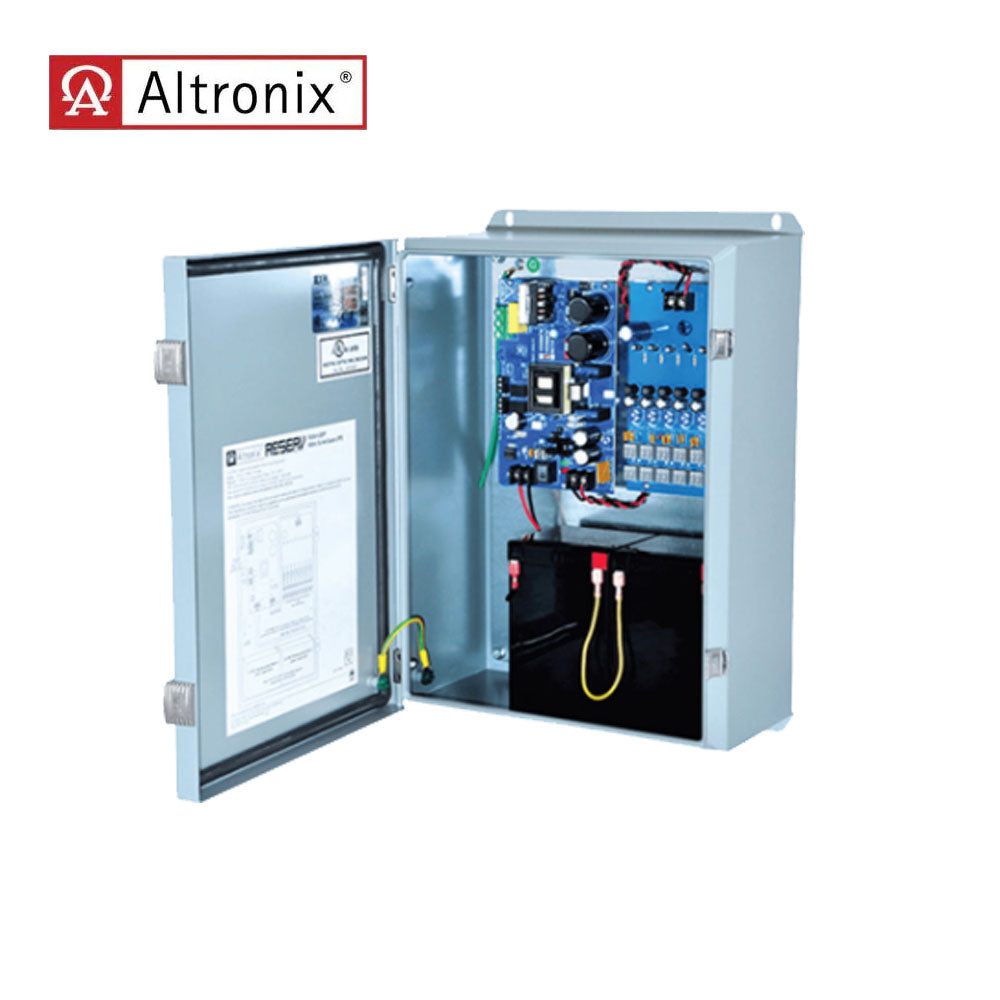 Altronix - RESERV2WP - Video Surveillance UPS - 16 PTC Protected Outputs 24VAC Up to 4A Max - Weather Resistant - Grey Enclosure