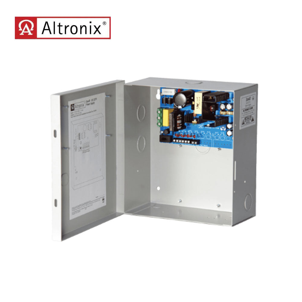 Altronix - SAV4D - CCTV DC Power Supply with 0.75A Input - 4 PTC Protected Class 2 Outputs 12VDC at 5A Max - Grey Enclosure