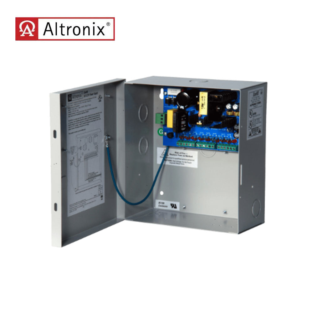 Altronix - SAV9D - CCTV DC Power Supply with 0.75A Input - 9 PTC Protected Class 2 Outputs 12VDC at 5A Max - Grey Enclosure