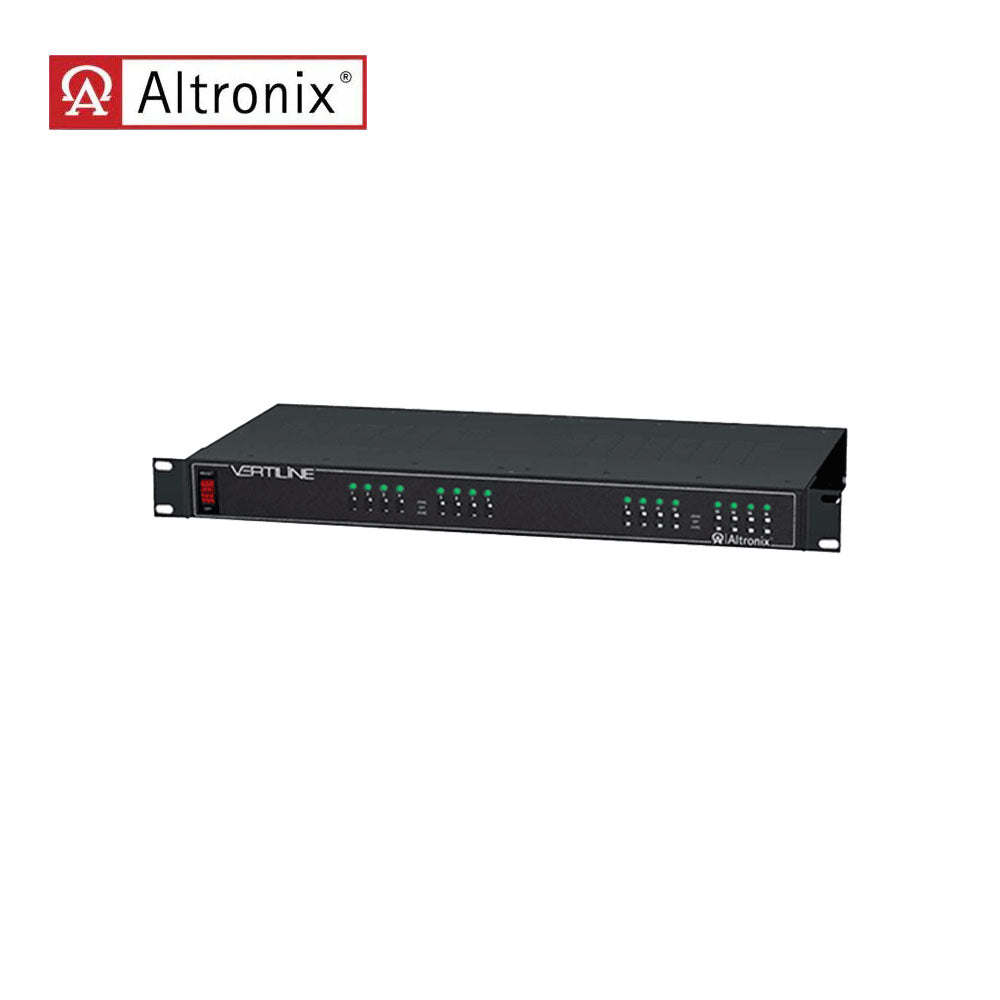 Altronix - VERTILINE16CD - AC CCTV Rack Mount Power Supply - 16 PTC Protected Outputs 24 or 28VAC at 10A Max