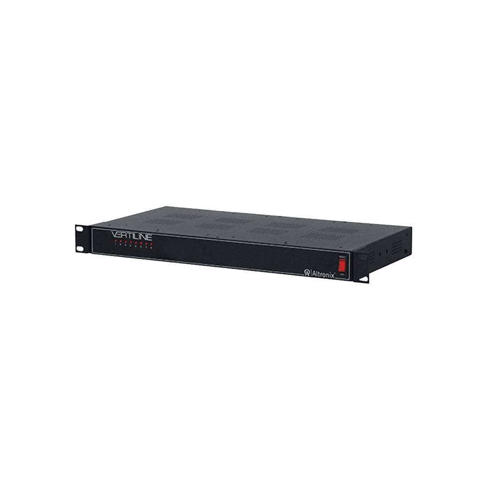 Altronix - VERTILINE3D - DC CCTV Rack Mount Power Supply - 115VAC 60Hz at 1.5A Input - 8 PTC Protected Outputs 12VDC at 8A Max