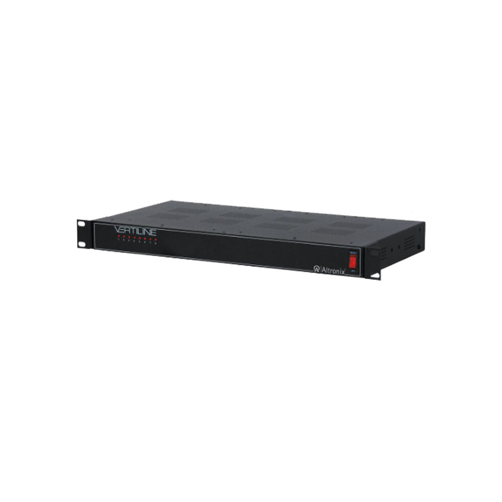 Altronix - VERTILINE6D - DC CCTV Rack Mount Power Supply - 115VAC 60Hz at 3A Input - 8 PTC Protected Outputs 24VDC at 8A Max