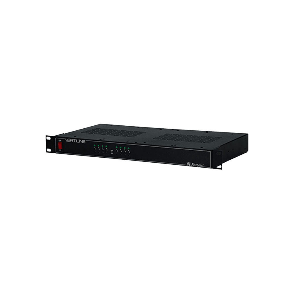 Altronix - VERTILINE83CD - AC CCTV Rack Mount Power Supply - 115VAC 60Hz at 3A Input - 8 PTC Protected Outputs 24 or 28VAC at 10A Max