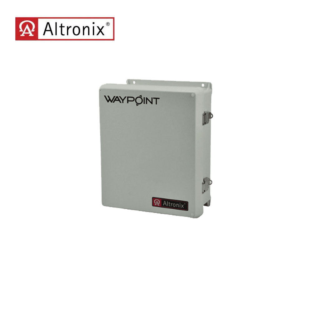 Altronix - WAYPOINT17A4DU - AC Outdoor Power Supply Charger - 115VAC(50 or 60Hz) at 2A or 220VAC(50 or 60Hz) at 1A Input - 4 Class 2 Rated PTC Protected Power-Limited Outputs - Weather Resistant Grey Enclosure