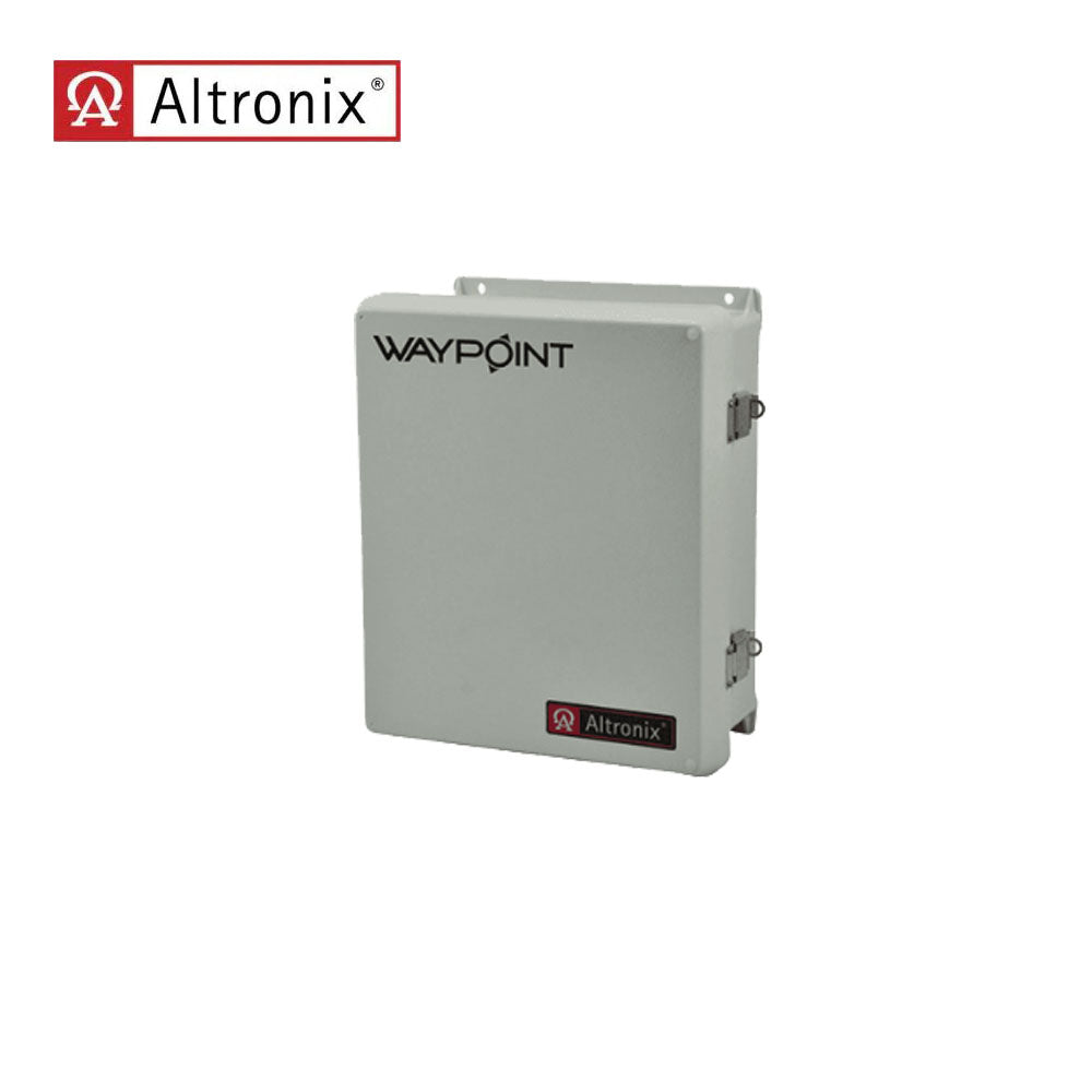 Altronix - WAYPOINT307A - AC Outdoor Power Supply Charger - 277VAC 60Hz at 1.75A Input - 2 Fuse Outputs - Weather Resistant Grey Enclosure