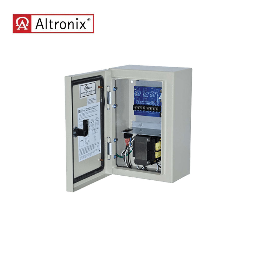 Altronix - WPTV244175UL - Outdoor CCTV AC Power Supply - 115VAC(50 or 60Hz) at 1.76A Input - 24VAC at 7A or 28VAC at 6.25A Output - Grey Enclosure