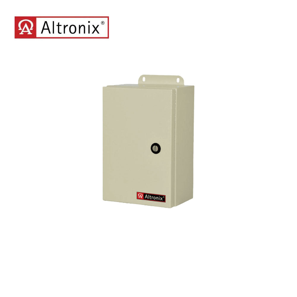 Altronix - WPTV248175ULCB - Outdoor CCTV AC Power Supply - 115VAC(50 or 60Hz) at 1.76A Input - 8 PTC Protected Outputs 24VAC at 7A or 28VAC at 6.25A - Grey Enclosure