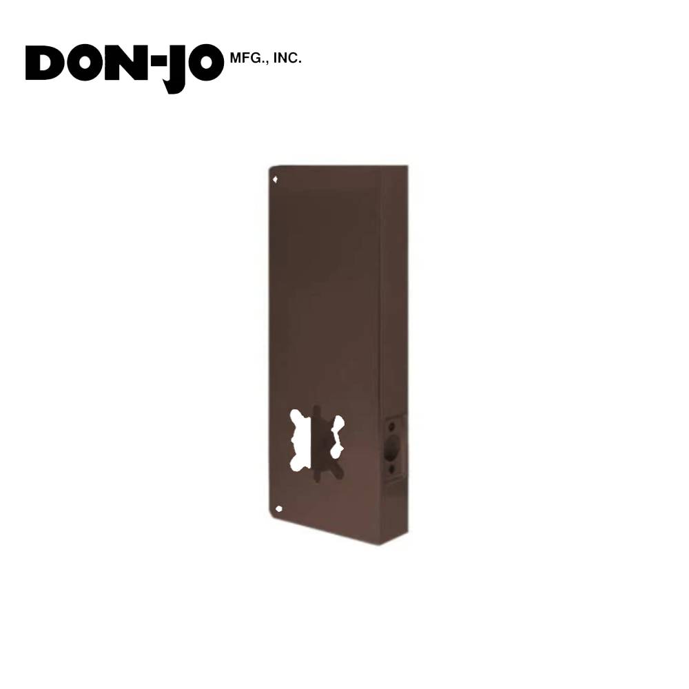 Don-Jo - 14-10B-2-CW - Wrap Around Plate 22 Gauge Steel 14" Height and 5-1/8" Width with 2-3/4" Backset - 10B (Oil Rubbed Bronze Finish-613)