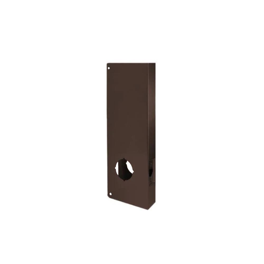 Don-Jo - 14-10B-CW - Wrap Around Plate 22 Gauge Steel 14" Height and 5-1/8" Width with 2-3/4" Backset - 10B (Oil Rubbed Bronze Finish-613)