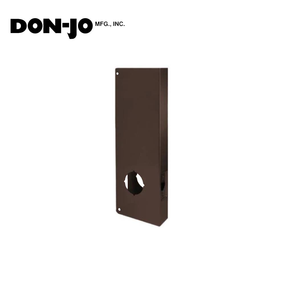 Don-Jo - 14-10B-CW - Wrap Around Plate 22 Gauge Steel 14" Height and 5-1/8" Width with 2-3/4" Backset - 10B (Oil Rubbed Bronze Finish-613)