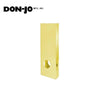 Don-Jo - 14-AB-CW - Wrap Around Plate 22 Gauge Steel 14" Height and 5-1/8" Width with 2-3/4" Backset - AB (Satin Brass Finish-609)