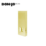 Don-Jo - 14-PB-2-CW - Wrap Around Plate 22 Gauge Steel 14" Height and 5-1/8" Width with 2-3/4" Backset - PB (Bright Brass Finish-605)